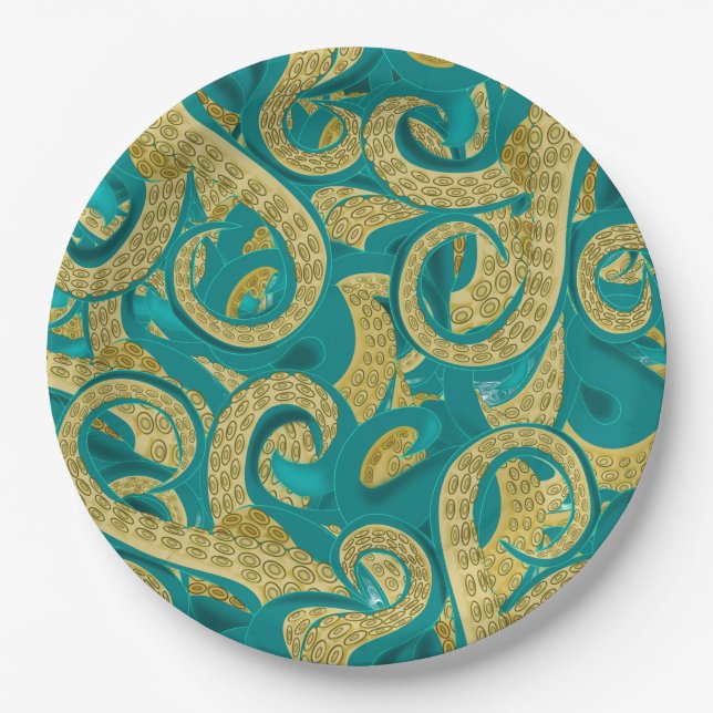 Octopus Paper Plates (Front)
