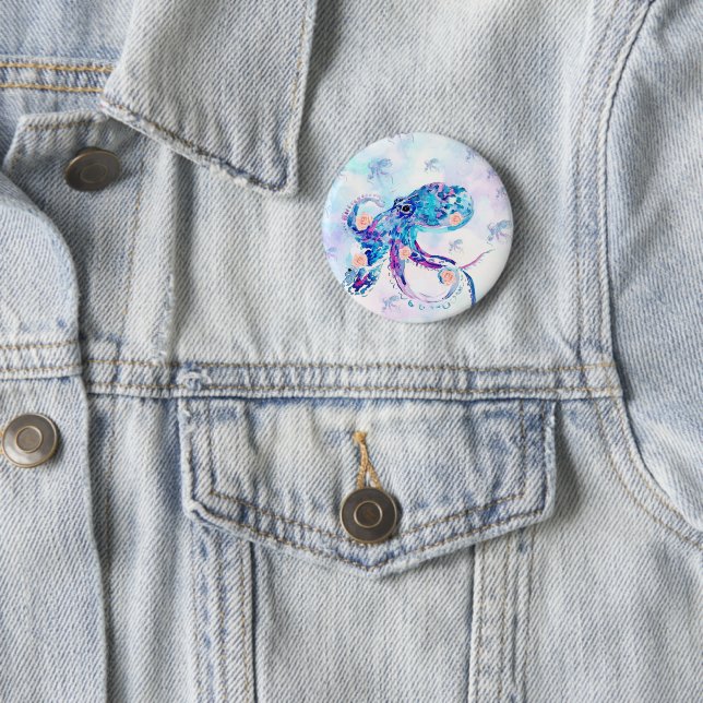 octopus pastel in dream button (In Situ)