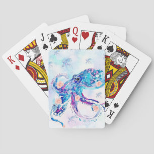 octopus pastel in dream poker cards