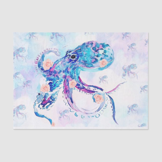 octopus pastel in dream tissue paper (Front)