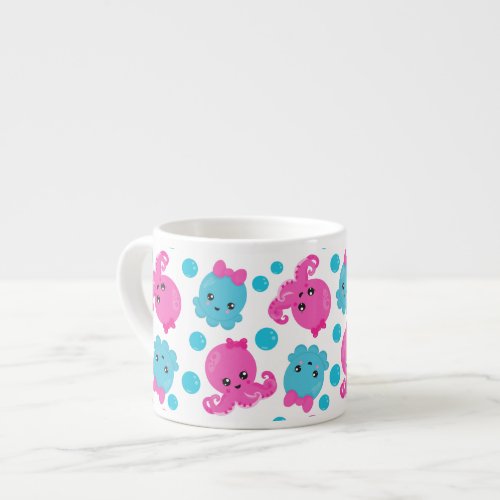 Octopus Pattern Cute Octopus Sea Animals Espresso Cup