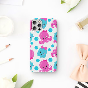 Octopus Pattern, Cute Octopus, Sea Animals iPhone 17 Case