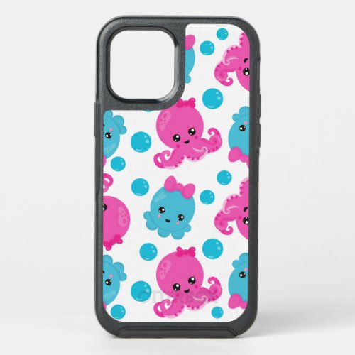 Octopus Pattern Cute Octopus Sea Animals OtterBox Symmetry iPhone 12 Case