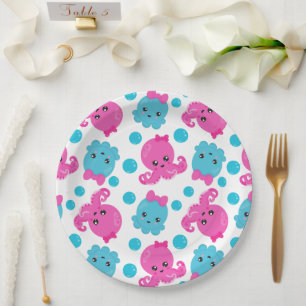 Octopus Pattern, Cute Octopus, Sea Animals Paper Plates