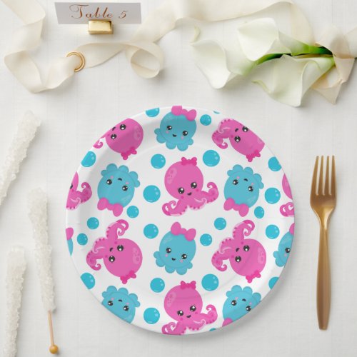 Octopus Pattern Cute Octopus Sea Animals Paper Plates