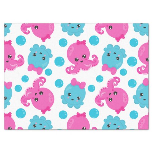 Octopus Pattern Cute Octopus Sea Animals Tissue Paper