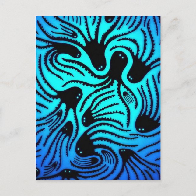 Octopus Pattern Design Postcard (Front)