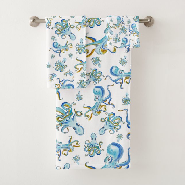 Octopus Pattern Towel (Insitu)