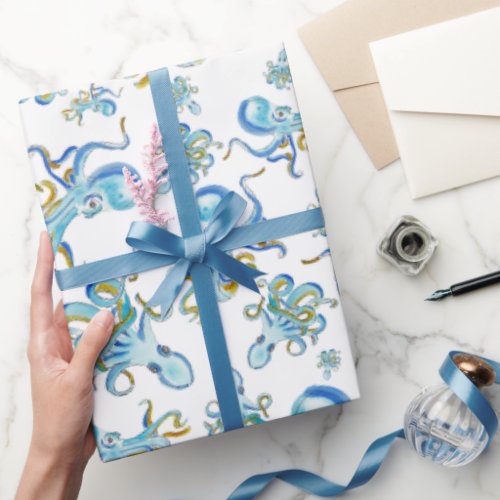 Octopus Pattern Wrapping Paper