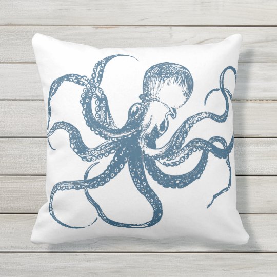 happy and sad octopus pillow