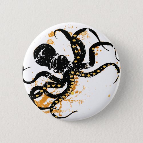 Octopus Pinback Button