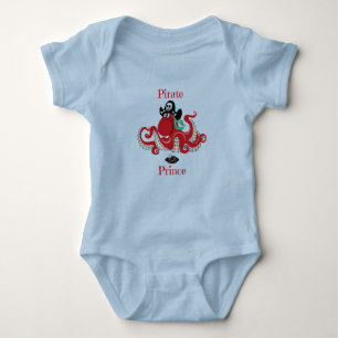 Octopus Pirate Prince Baby Jersey Bodysuit