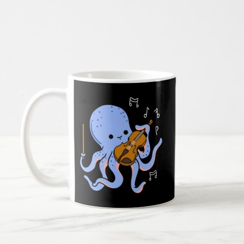 Octopus Playing Violin Coffee Mug