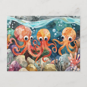 Octopus Postcard