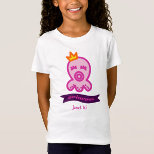 Octopus Princess Birthday Celebration Personalize  T-Shirt
