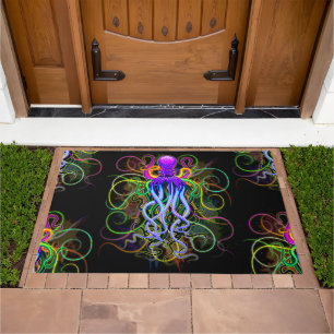 Octopus Psychedelic Luminescence Doormat
