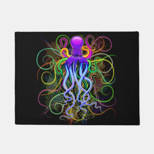 Octopus Psychedelic Luminescence Doormat
