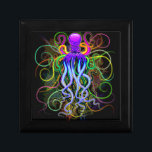 Octopus Psychedelic Luminescence Gift Box<br><div class="desc">Psychedelic and Luminescent Octopus Fantasy Art. Fantastic Oceanic Monster originally created on Vector Graphic Art Technique. Copyright BluedarkArt.</div>