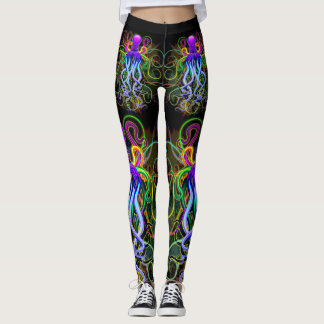 Octopus Psychedelic Luminescence Leggings