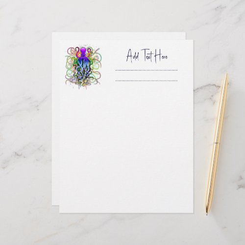 Octopus Psychedelic Luminescence Letterhead