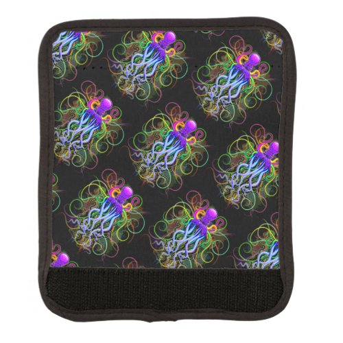 Octopus Psychedelic Luminescence Luggage Handle Wrap