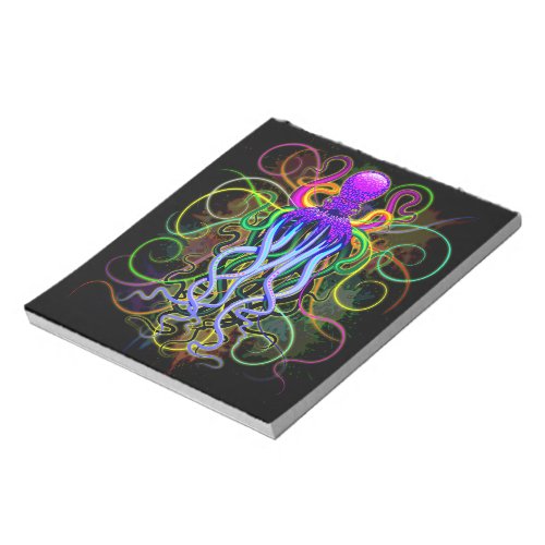 Octopus Psychedelic Luminescence Notepad