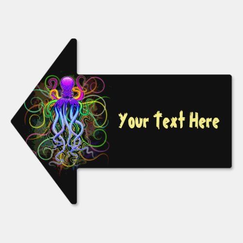 Octopus Psychedelic Luminescence Sign