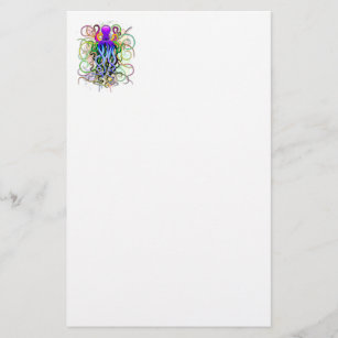Octopus Psychedelic Luminescence Stationery