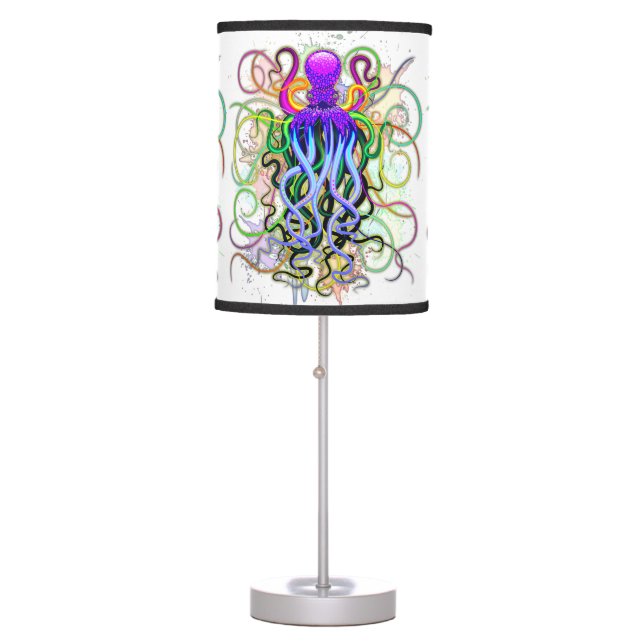 Octopus Psychedelic Luminescence Table Lamp (Front)