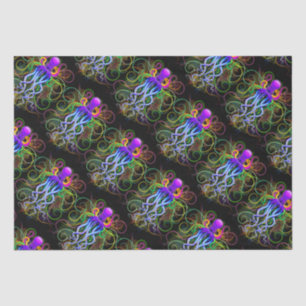 Octopus Psychedelic Luminescence Tissue Paper