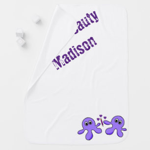 Octopus Purple Baby Blanket