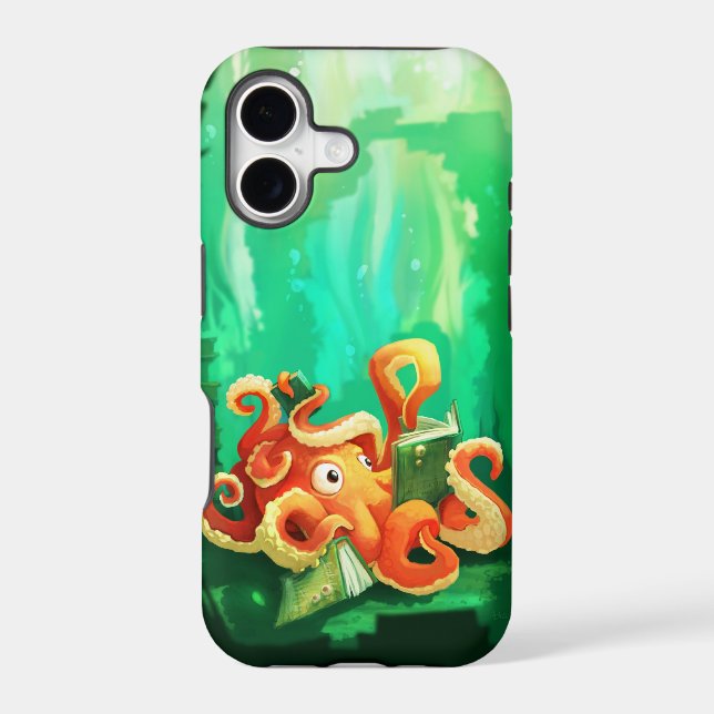 Octopus Reading iPhone 5 Case (Back)