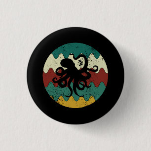Octopus Retro Button