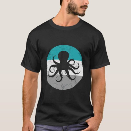 Octopus Retro Gift For Men Women Boys Girls T_Shirt