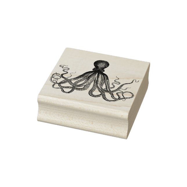 Octopus Rubber Art Stamp (Stamp)