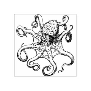 Octopus Rubber Stamp