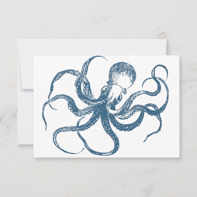 Octopus Save the Date card (Front)