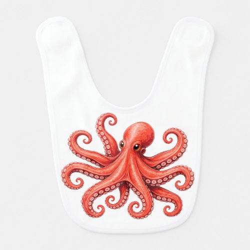 Octopus Sea Life Ocean Animal Design Baby Bib