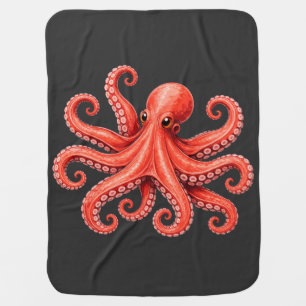 Octopus Sea Life Ocean Animal Design Baby Blanket