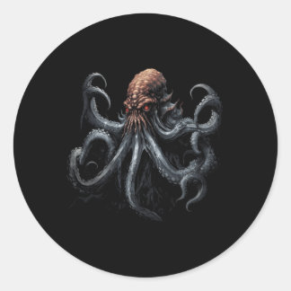 Octopus Sea Monster Krakens Awesome Classic Round Sticker