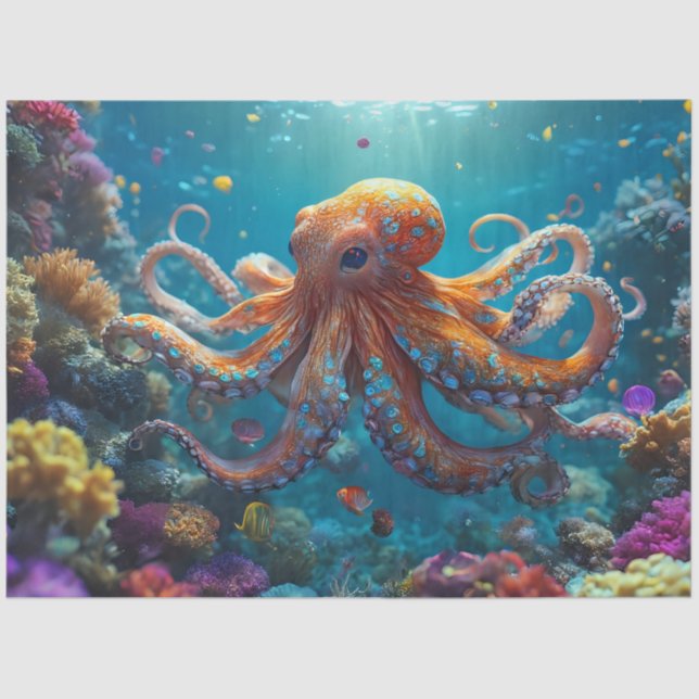 Octopus Sea Tissue Paper (Front)