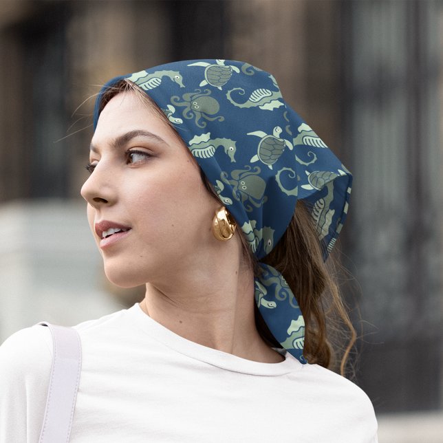 Octopus, Seahorse and Turtle Bandana (Creator Uploaded)