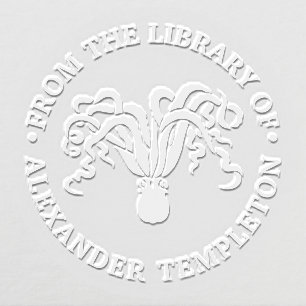 Octopus Silhouette Sea Round Library #2 Embosser