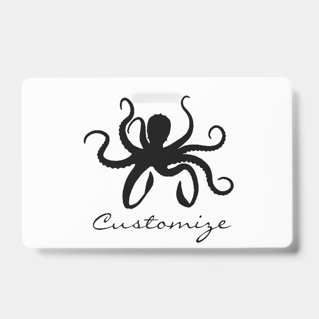 Octopus Silhouette Thunder_Cove Badge (Front)