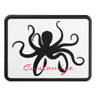Octopus Silhouette Thunder_Cove Hitch Cover