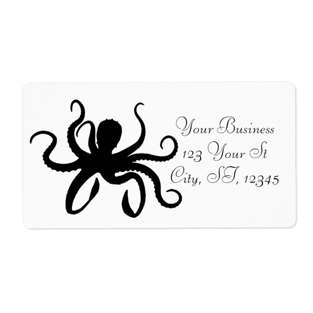 Octopus Silhouette Thunder_Cove Label (Front)