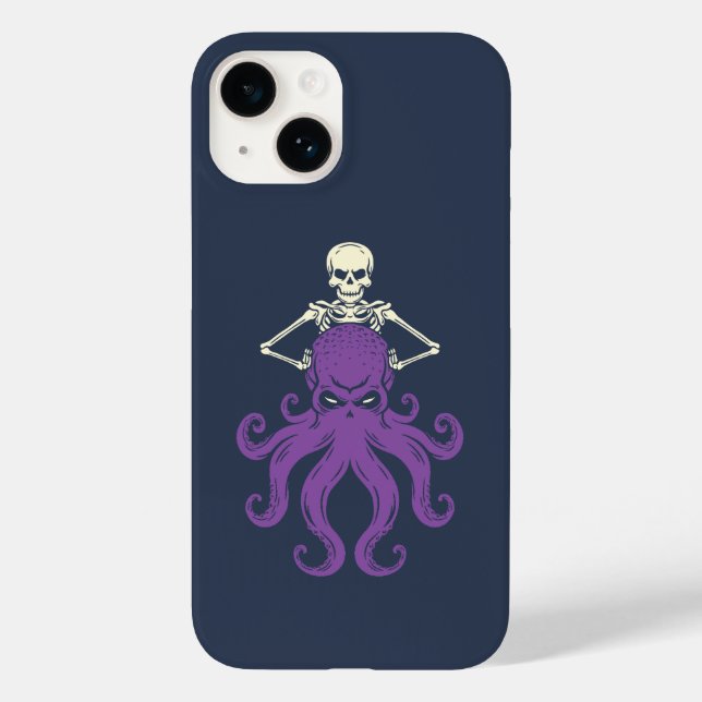 Octopus Skeleton Case-Mate iPhone Case (Back)