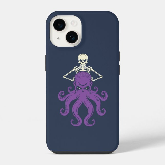 Octopus Skeleton Iphone Case (Back)