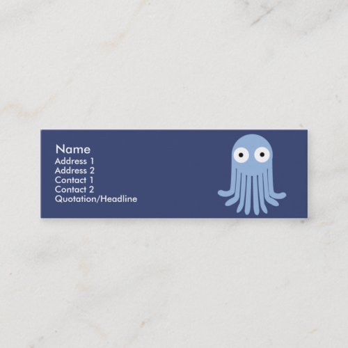 Octopus - Skinny Business Card Templates
