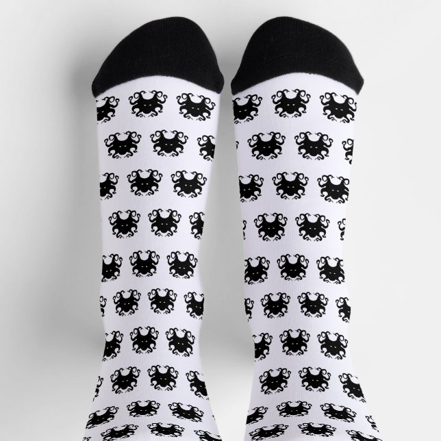 Octopus Socks - B&W - Unisex (Top)